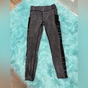 Lululemon Black and Gray Patterned Leggings